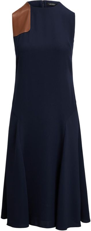 Lauren Ralph Lauren - Jurk - Marine - Knielengte - Mouwloos