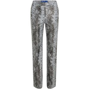 KARL LAGERFELD JEANS Broek 'Snake'  grijs / zwart