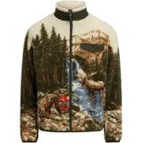 Polo Ralph Lauren - Fleece Jas - Opaal - Donkergroen - Wolwit