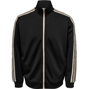 Only & Sons Sweatvest 'ONSRIBER'  nachtblauw / wit