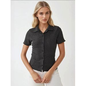 Hiccup Blouse  antraciet