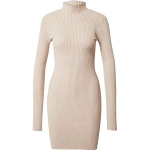 EDITED Jurk 'CORINNA'  beige gemêleerd
