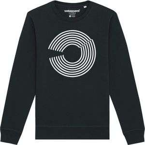 Watapparel Sweatshirt ' Abstract 01 '  zwart / wit