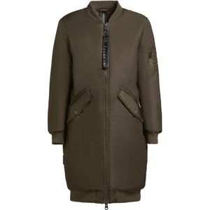 khujo Wintermantel 'Lulu'  olijfgroen