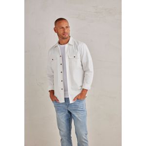 Overhemden - Offwhite - Katoen - Overshirt met Borstzakken