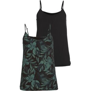 Imprimé - Top - Zwart gedessineerd - Elastische Viscosekwaliteit