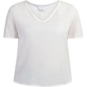 usha - Blusenshirt - Semitransparant - V-Ausschnitt