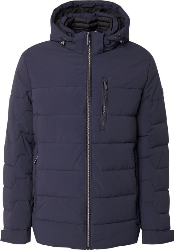 bugatti - Tussenjas - Marine - Gewatteerde Jas - Met Capuchon