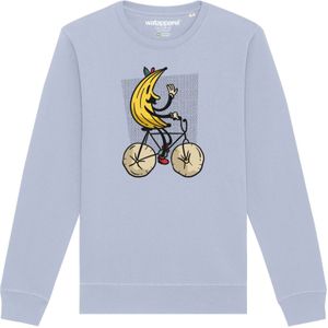 Watapparel Sweatshirt ' Banana Rider '  lichtblauw / gemengde kleuren