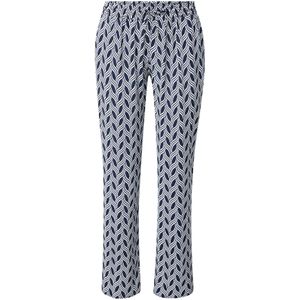 ZABAIONE Broek 'Ma44ribella'  navy / wit