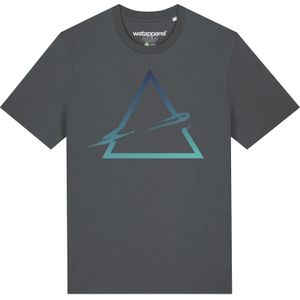 Watapparel Shirt ' Triangle '  blauw / antraciet