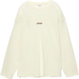 Pull&Bear Shirt 'STWD'  lichtgeel / olijfgroen