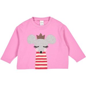 Fred's World by GREEN COTTON Shirt  grijs / pink / rood