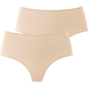 Slips - Beige - Katoen - Aansluitend
