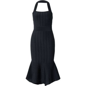 GUESS - Gebreide Jurk - Zwart - Knielengte - Mouwloos