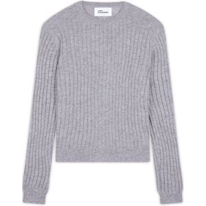 JUST CASHMERE Trui 'Avana'  grijs gemêleerd