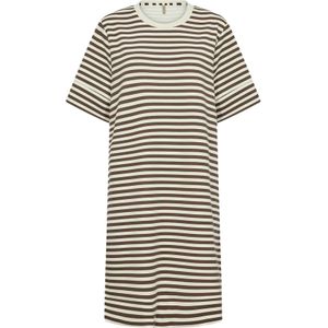 Soyaconcept Jurk 'BARNI 3'  donkerbruin / wit