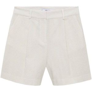 MANGO Bandplooibroek 'Celia'  beige / blauw / wit