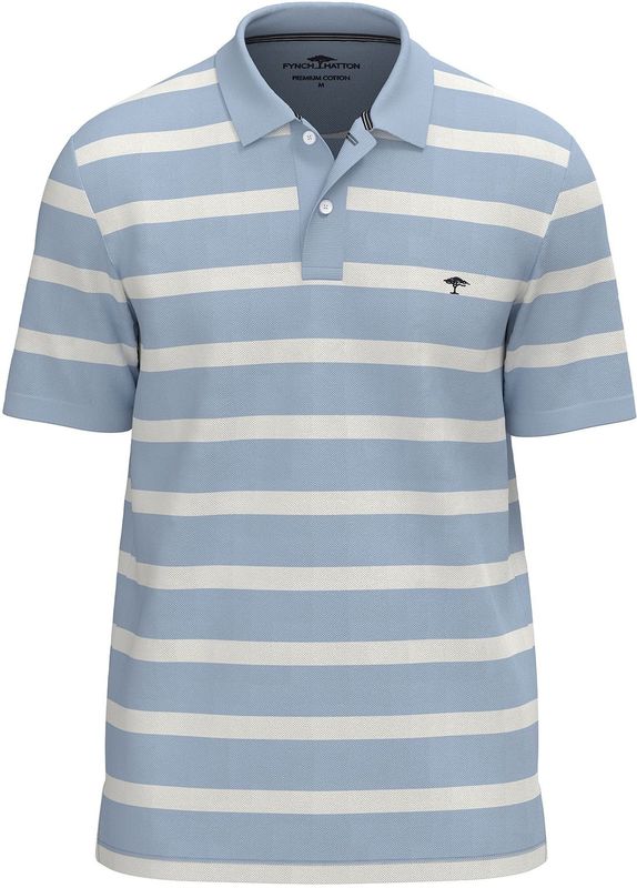 FYNCH-HATTON Shirt  duifblauw / wit