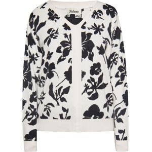 Sidona Trui  zwart / wolwit
