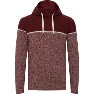 INDICODE JEANS Trui 'Lynde'  bordeaux / rood gemêleerd / offwhite
