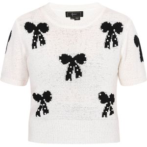 faina Trui  zwart / offwhite