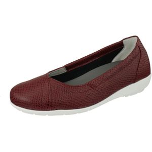 Natural Feet - Ballerina 'Collien' - Donkerrood - Leer