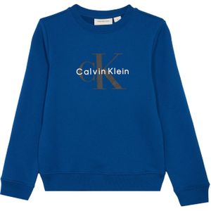 Calvin Klein Jeans Sweatshirt  royal blue/koningsblauw / taupe / wit