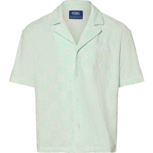 Pequs Overhemd  mintgroen / wit
