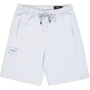 ALPHA INDUSTRIES - Sportbroek - Grijs - Effen - Loosefit