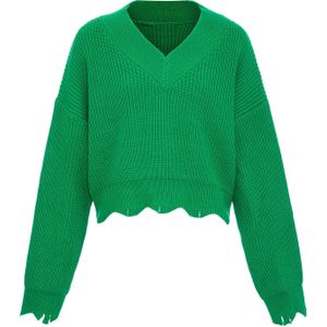 Mymo - Jumper - Groente - Pullover Trui