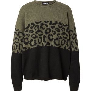 ONLY Trui 'ONLJADE'  groen / zwart