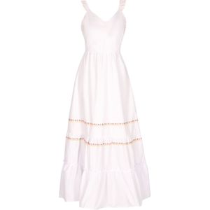 IZIA Jurk  oranje / wolwit