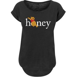 F4NT4STIC Shirt 'Disney Winnie The Pooh Honey'  geel / rood / zwart / wit
