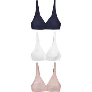 Next BH  marine / poederroze / wit