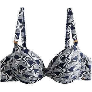 Next Bikinitop  navy / wit