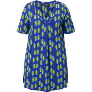 Ulla Popken Blouse  blauw / pastelblauw / lichtgroen / violetblauw