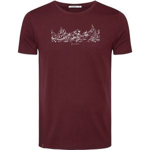 GREENBOMB Shirt 'Nature Goats Family'  bessen / wit