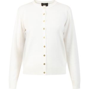 faina Gebreid vest  wit