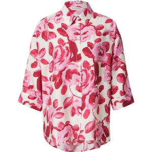 MSCH COPENHAGEN Blouse 'Edrina'  lichtroze / rood / wit