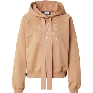 JOOP! Jeans Sweatshirt 'Tinna'  camel / wit
