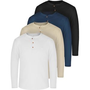 normani Shirt 'Neuville'  beige / marine / zwart / offwhite