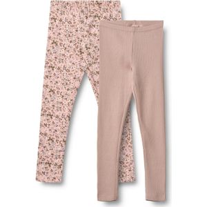 Wheat Leggings - 2-pack - Jules - Rose Powder Bloemen - Wheat - 3 jaar (98) - Leggings