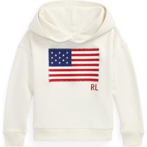 Polo Ralph Lauren Hoodie - Wit m. Vlag - Polo Ralph Lauren - 2 jaar (92) - Hoodie