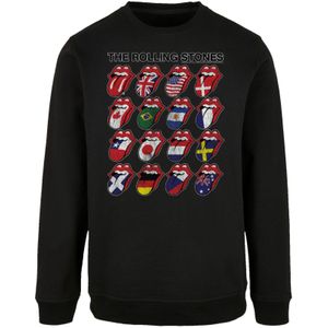 F4NT4STIC Sweatshirt 'The Rolling Stones Voodoo Lounge Tongues'  gemengde kleuren / zwart