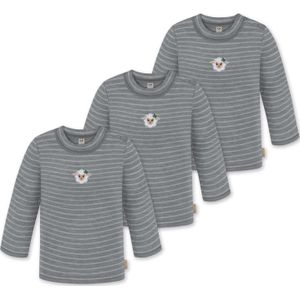 normani Shirt 'Taupo'  grijs / wit