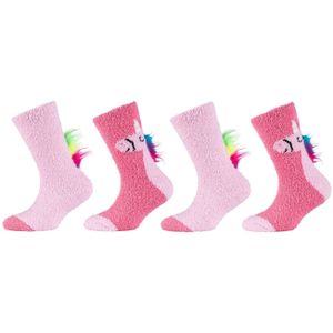 Camano - COSY FANCY APPLICATION SOCKS - Shocking Pink - 4 Paar Huissokken