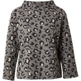 More & More - Sweatshirt - Dames - Opstaande Kraag - 3/4-Mouwen