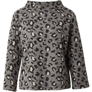 More & More - Sweatshirt - Dames - Opstaande Kraag - 3/4-Mouwen