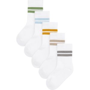 Next - Sokken - Duifblauw - Gestreept - 5 Pack